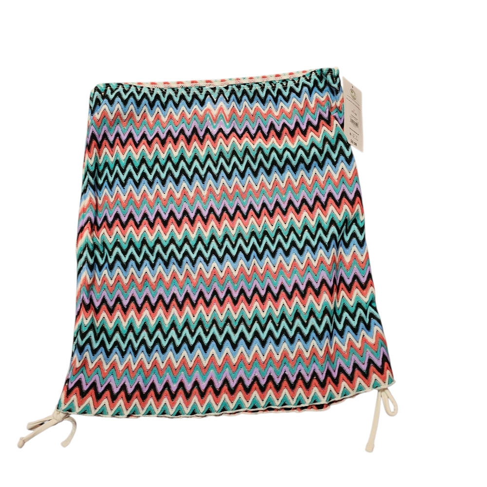 No Boundaries Multicolor Chevron Skirt